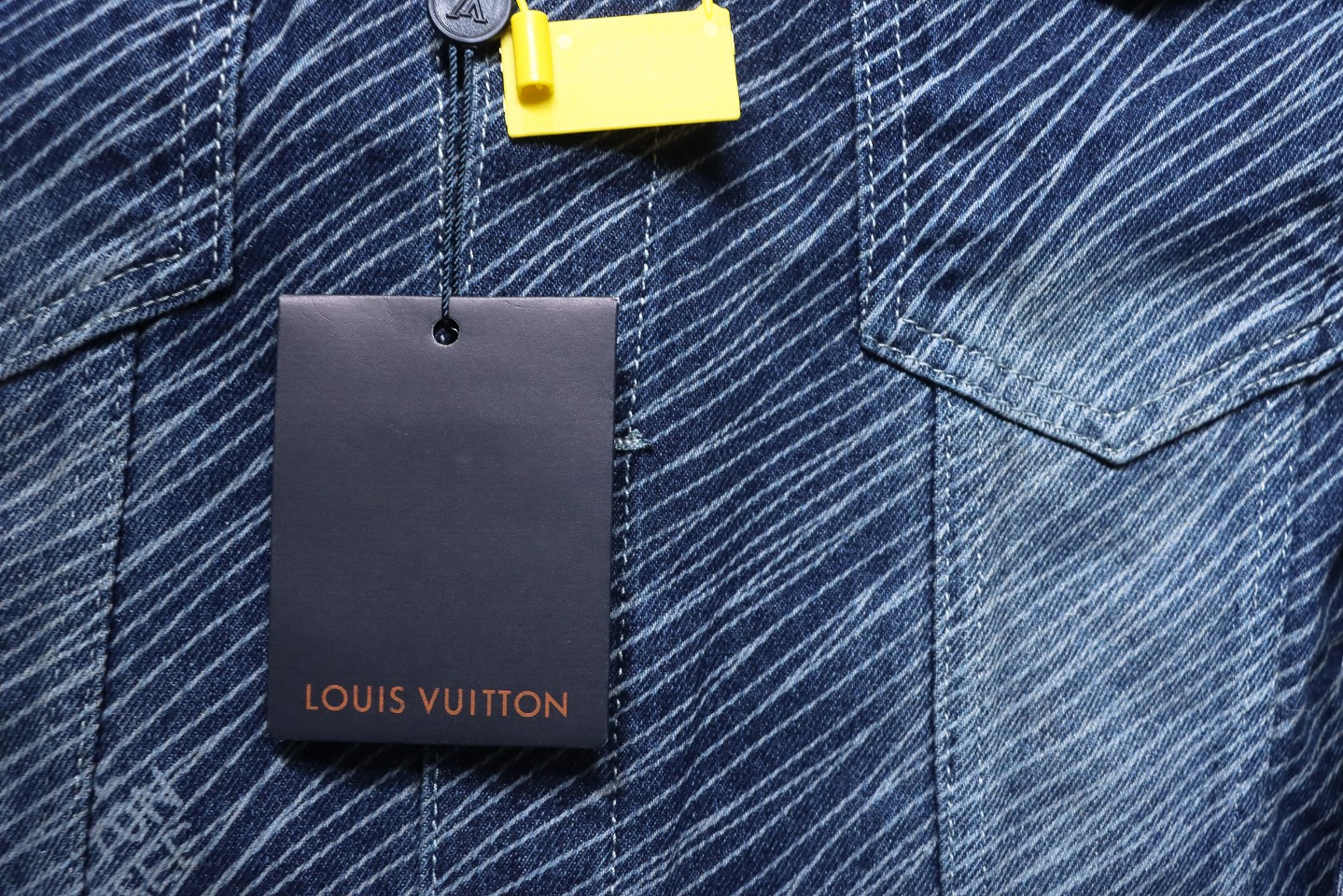 Louis Vuitton Diagonal Stripes Lettering Denim Jacket