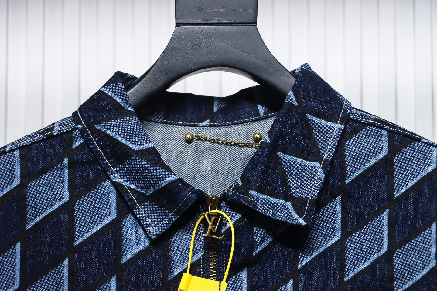 Louis Vuitton Diamond Print Denim Jacket