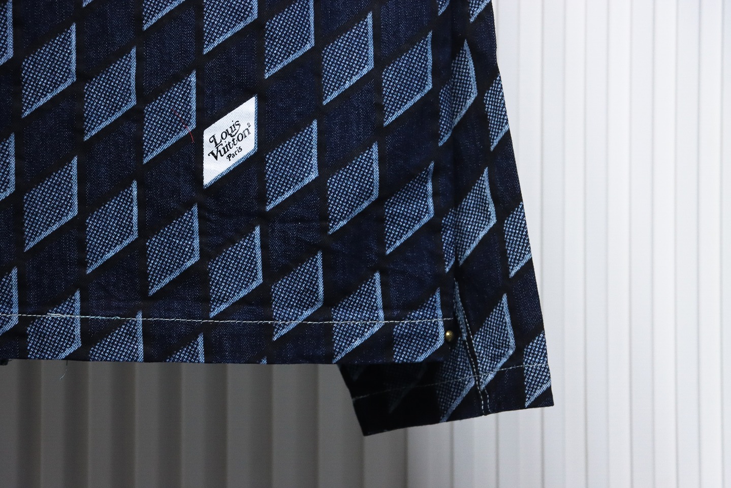 Louis Vuitton Diamond Print Denim Jacket