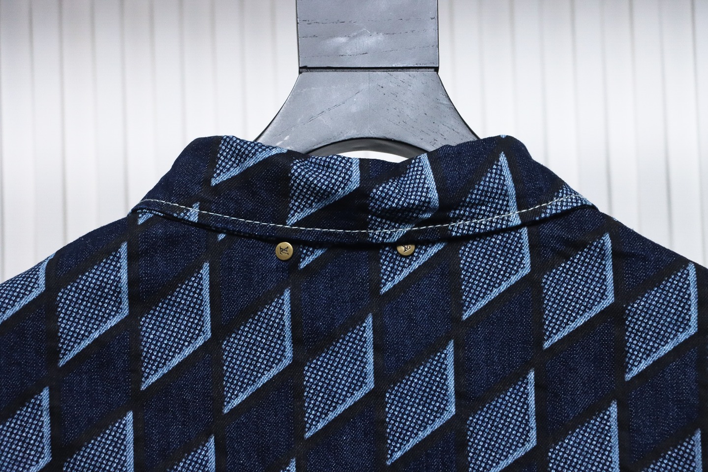 Louis Vuitton Diamond Print Denim Jacket