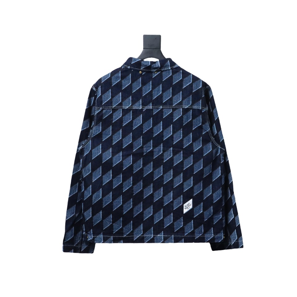 Louis Vuitton Diamond Print Denim Jacket