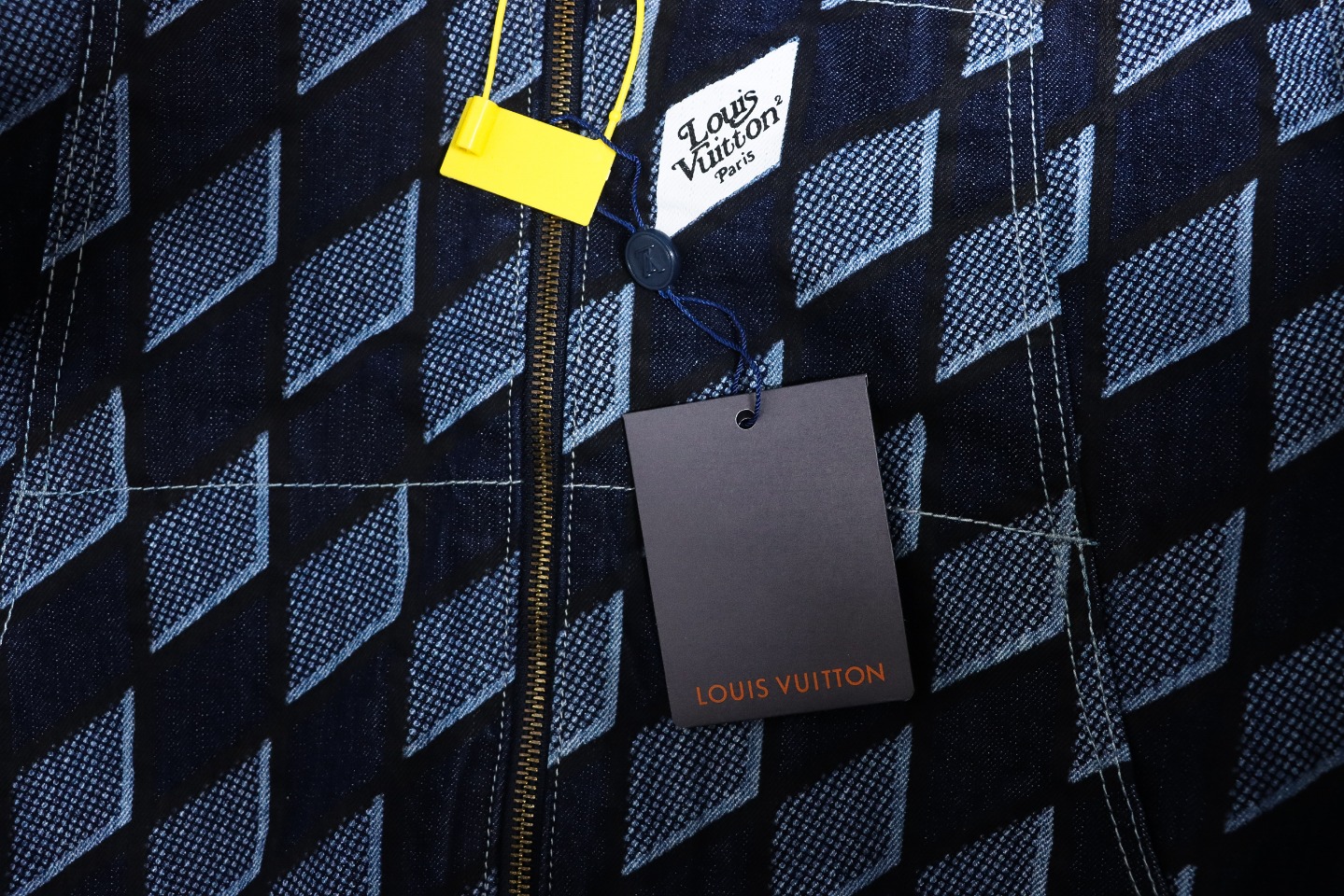 Louis Vuitton Diamond Print Denim Jacket