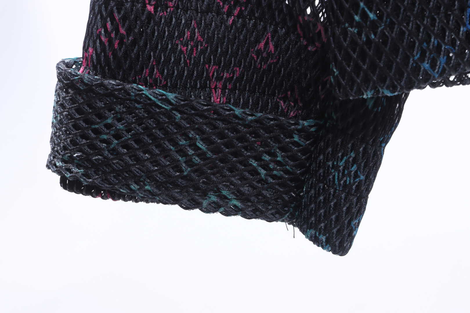 Louis Vuitton Gradient Old Flower Mesh Hooded Jacket Black