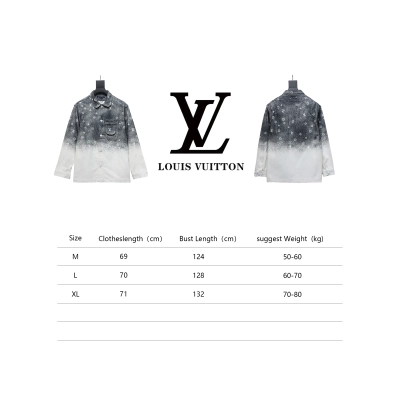 Louis Vuitton Gradient Starry Gray Denim Jacket Black And White 02