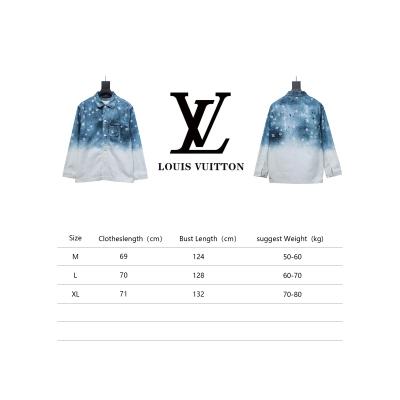 Louis Vuitton Gradient Starry Gray Denim Jacket Blue And White 02