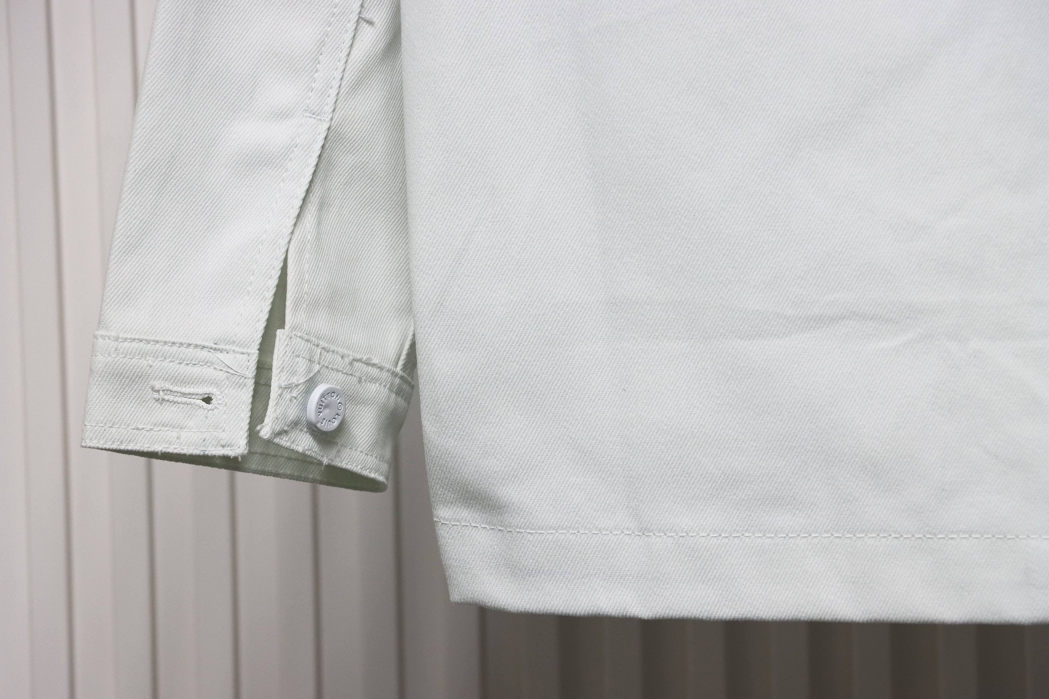 Louis Vuitton Gradient Starry Gray Denim Jacket Blue And White