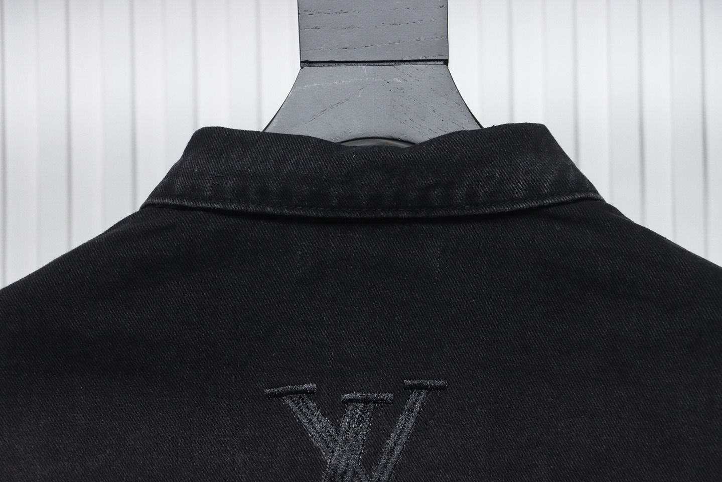 Louis Vuitton Gypsophila Hot Diamond Embroidered Denim Jacket Black