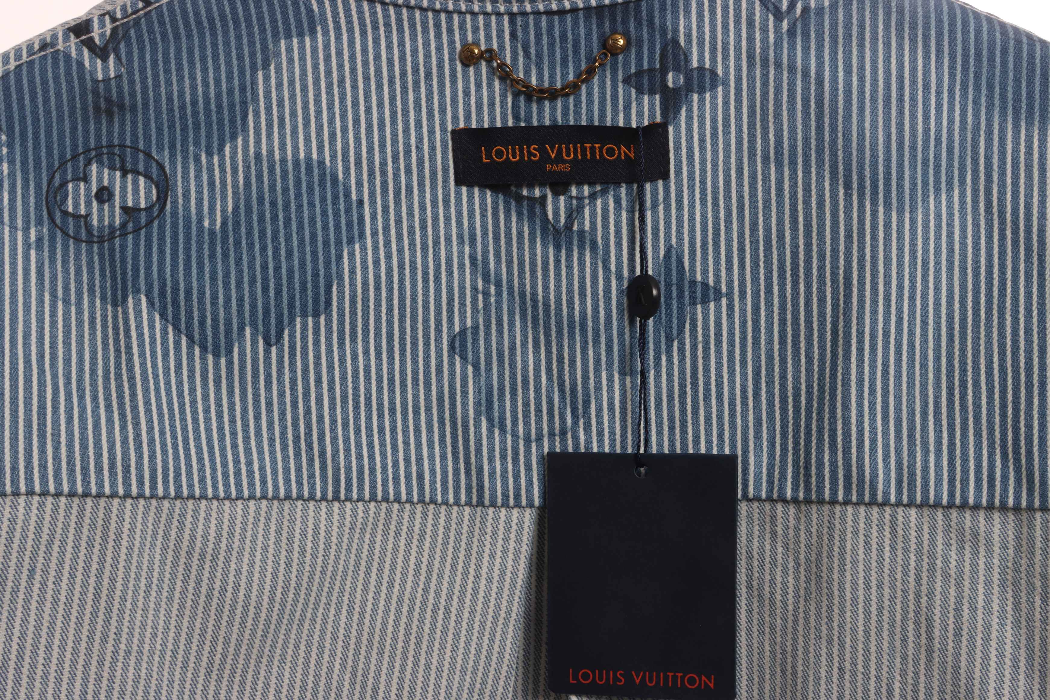 Louis Vuitton Ink And Monogram Denim Jacket
