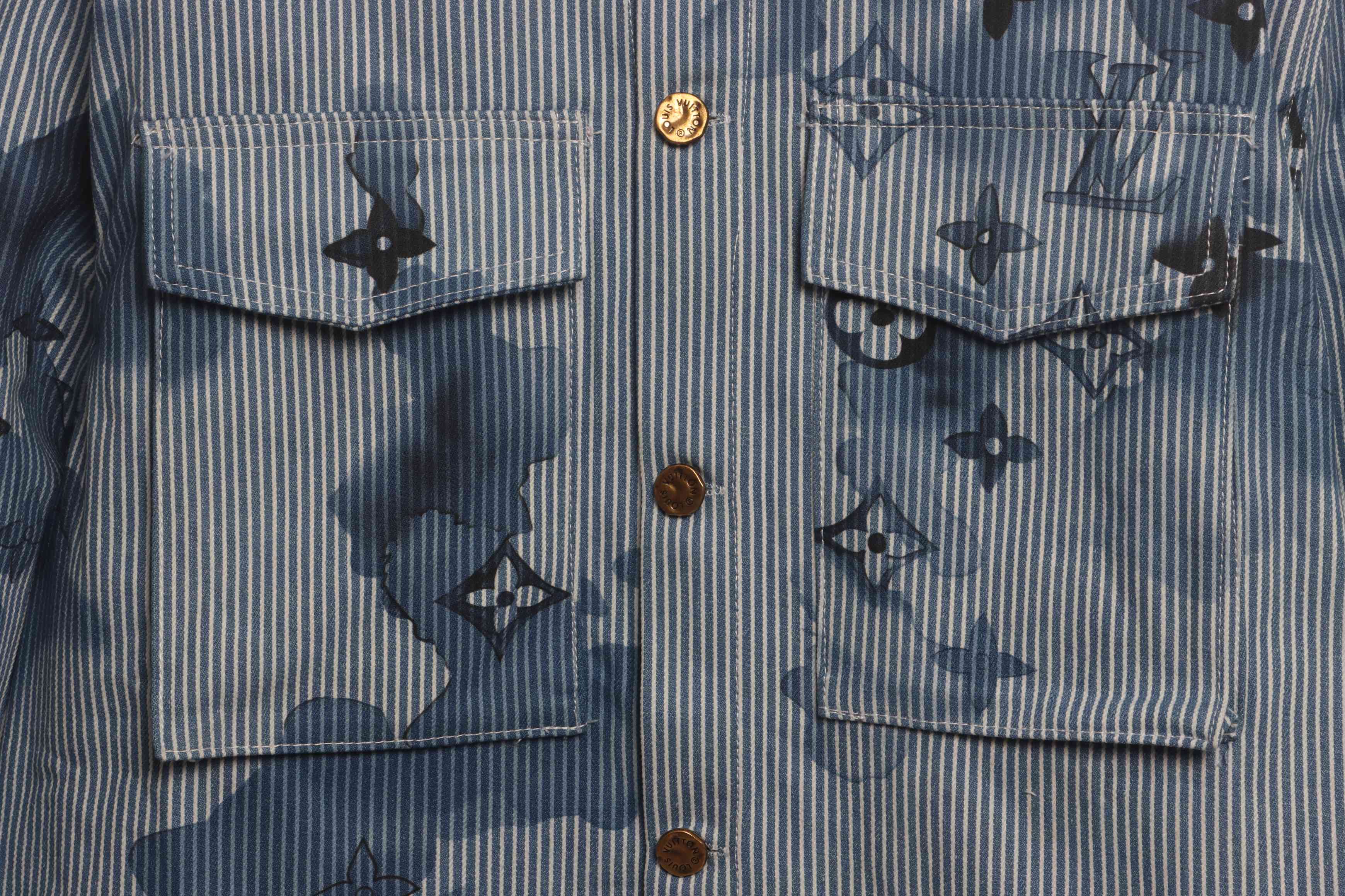 Louis Vuitton Ink And Monogram Denim Jacket