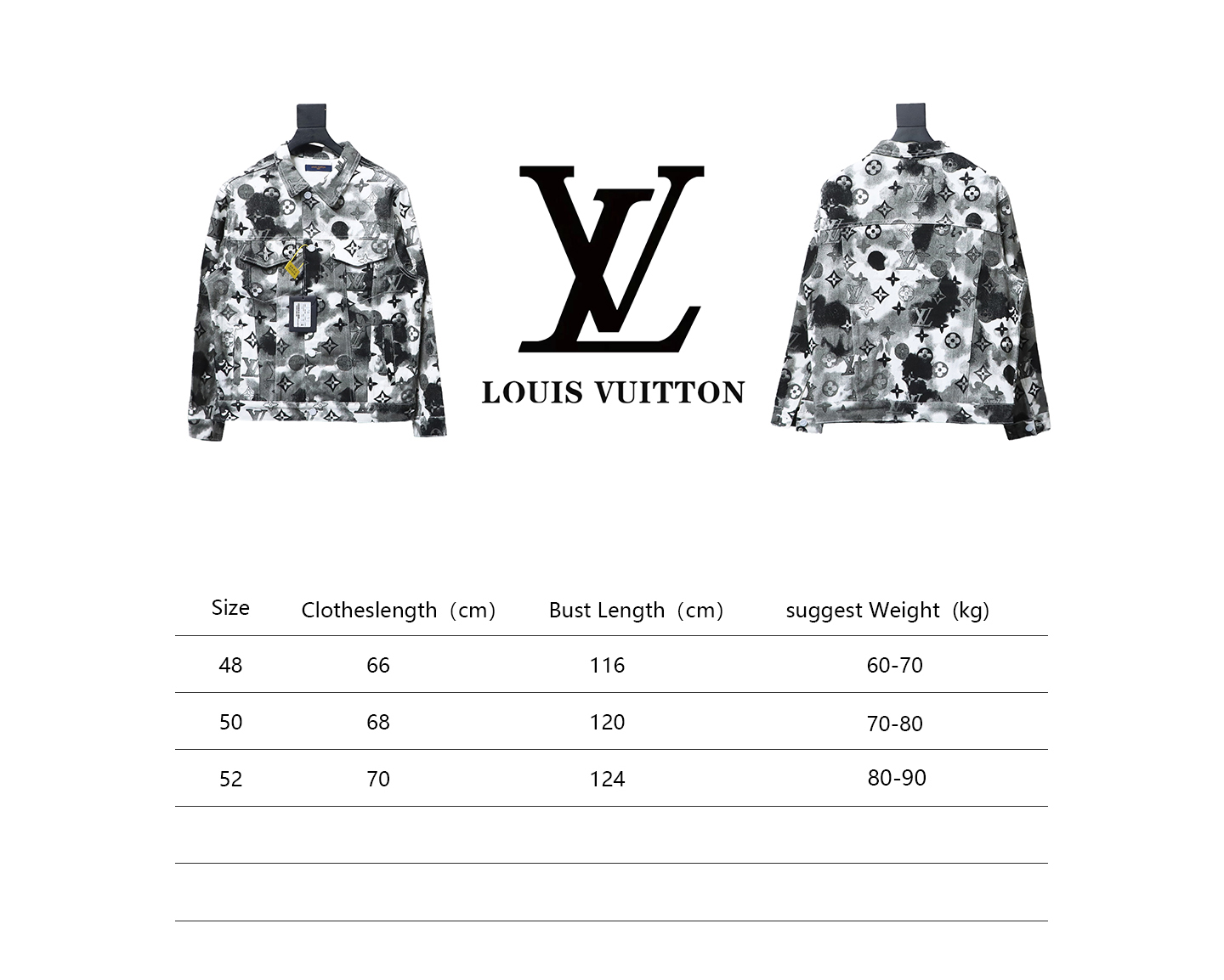 Louis Vuitton Ink Camouflage Monogram Print Denim Jacket