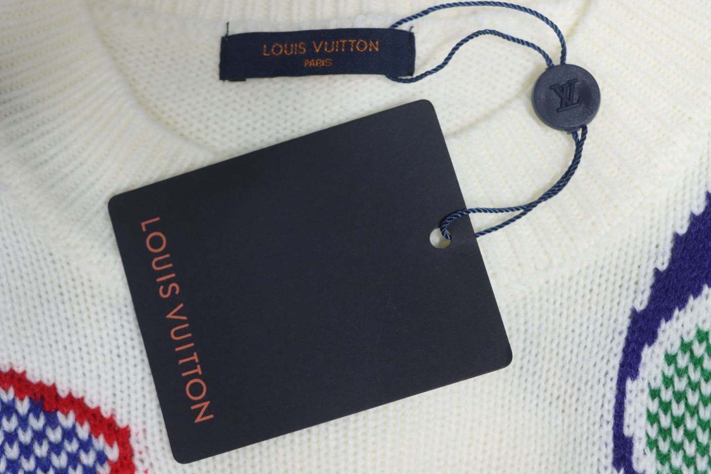 Louis Vuitton Jacquard Logo Knitted Crewneck Sweater