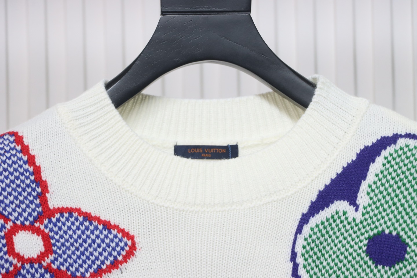 Louis Vuitton Jacquard Logo Knitted Crewneck Sweater