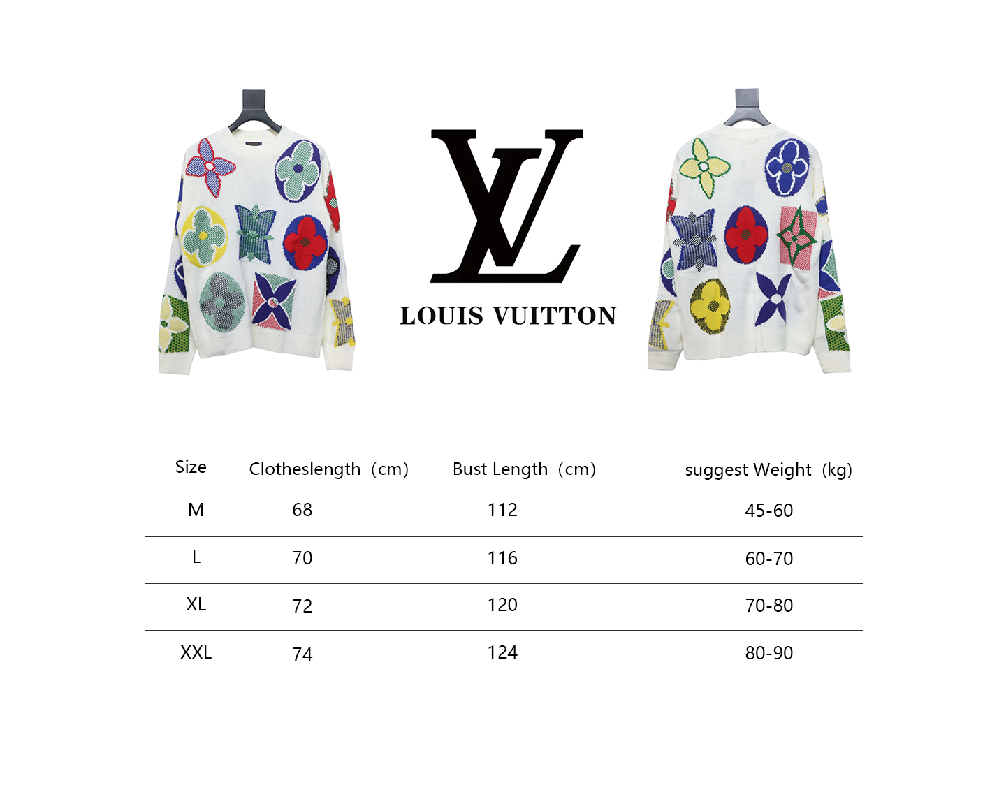 Louis Vuitton Jacquard Logo Knitted Crewneck Sweater