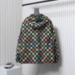 Louis Vuitton Monogram Checkerboard Hooded Windbreaker Jacket