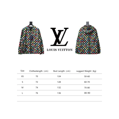 Louis Vuitton Monogram Checkerboard Hooded Windbreaker Jacket 02