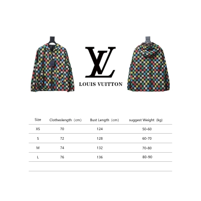 Louis Vuitton Monogram Checkerboard Hooded Windbreaker Jacket 02
