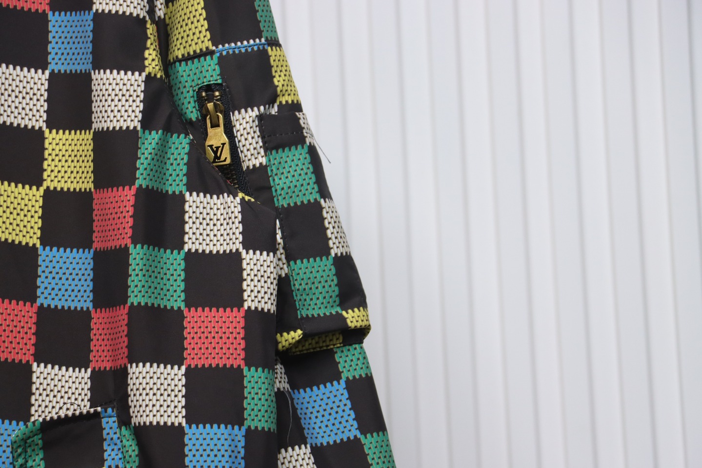 Louis Vuitton Monogram Checkerboard Hooded Windbreaker Jacket