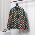 Louis Vuitton Monogram Checkerboard Hooded Windbreaker Jacket