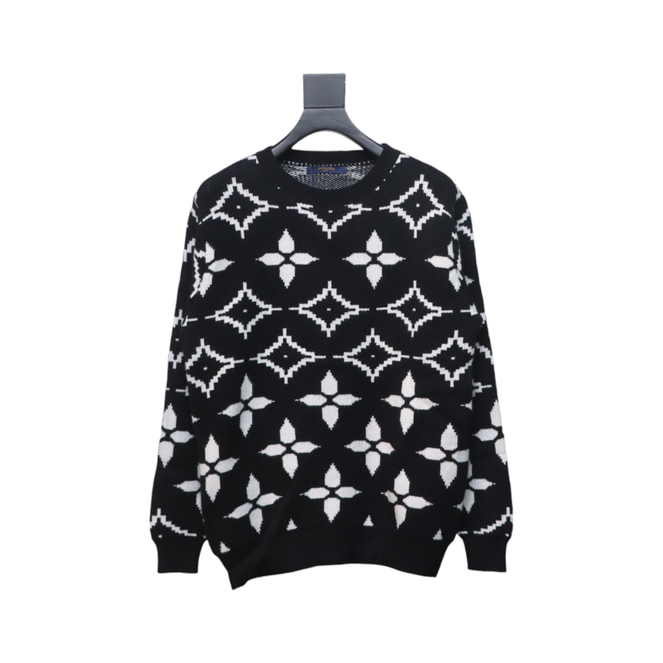 Louis Vuitton Monogram PrintDouble-Line Jacquard Sweater