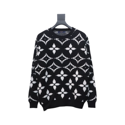 Louis Vuitton Monogram PrintDouble-Line Jacquard Sweater 01
