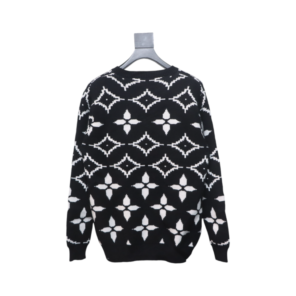 Louis Vuitton Monogram PrintDouble-Line Jacquard Sweater