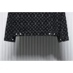 Louis Vuitton Simple All-Over Jacquard Logo Denim Jacket