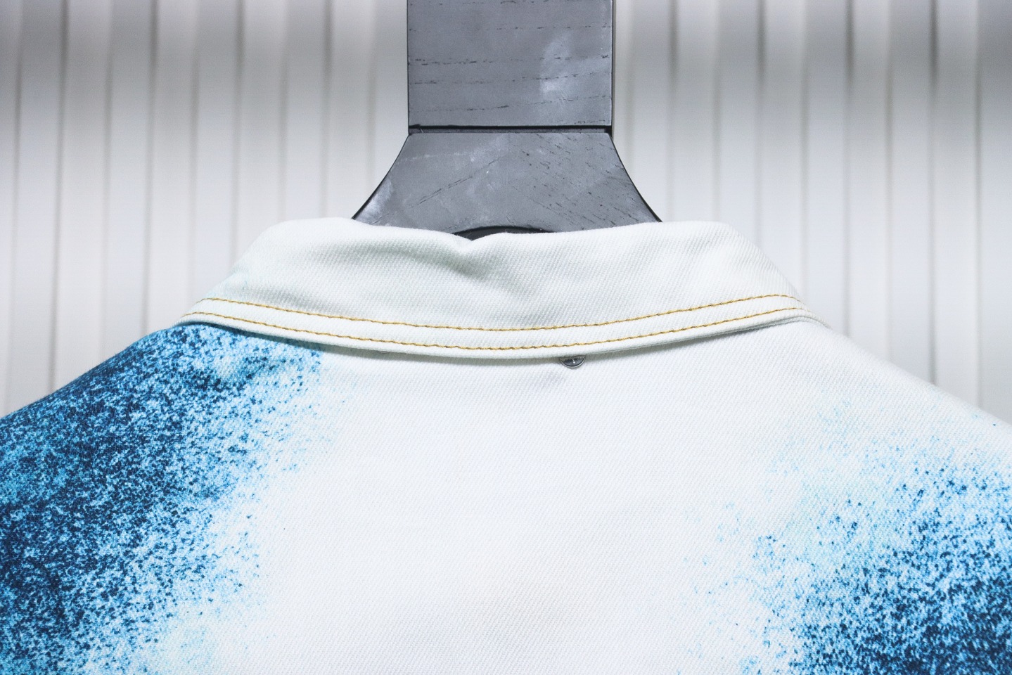 Louis Vuitton Starry Sky Painted Blue And White Gradient Denim Jacket