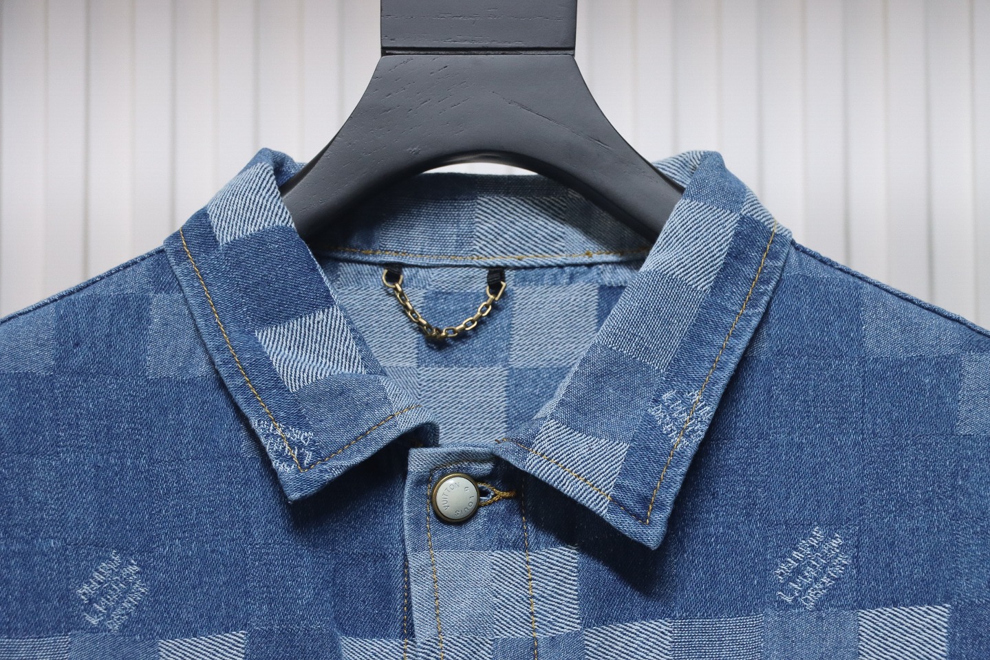 Louis Vuitton Template Mosaic Checkerboard Denim Jacket