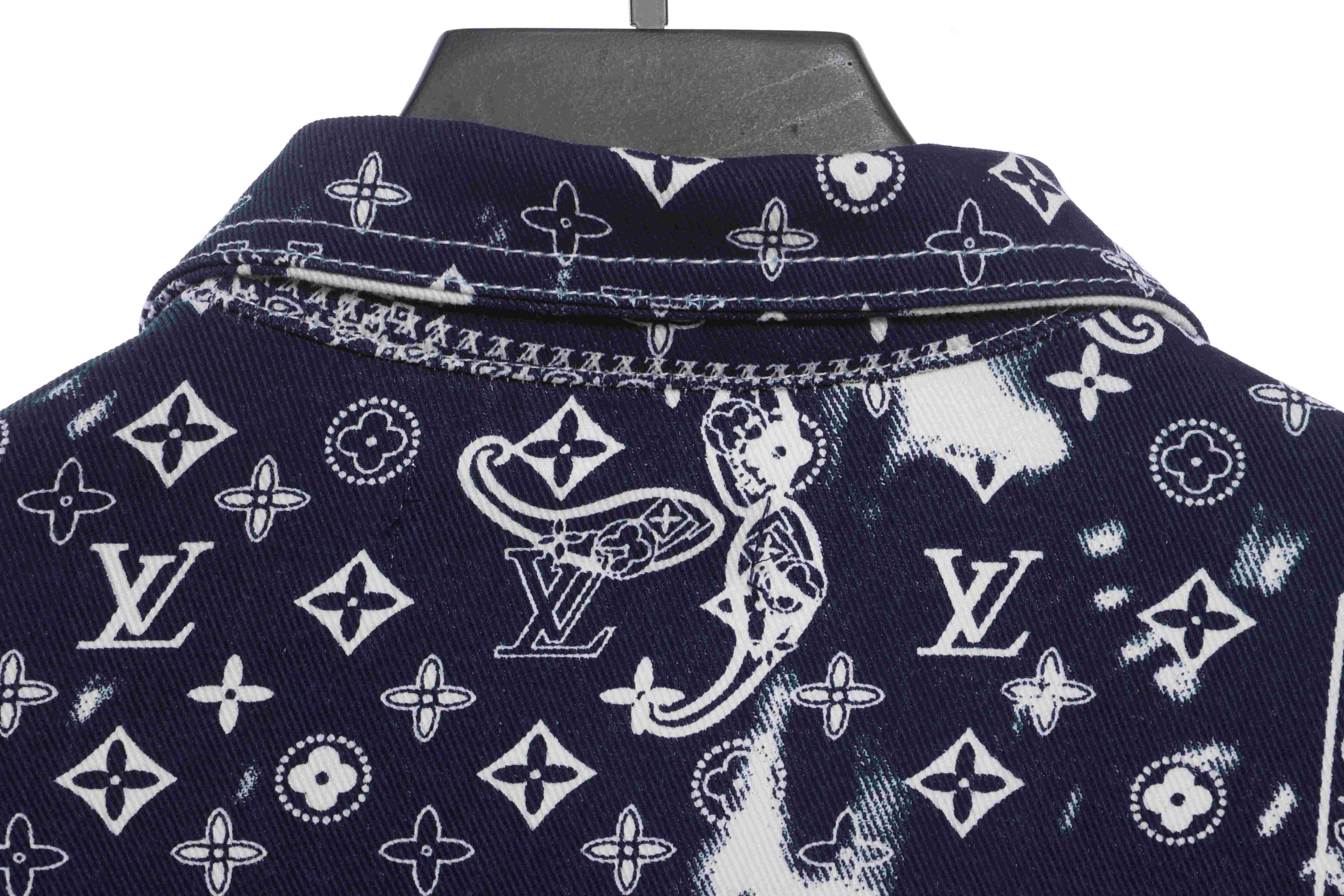 Louis Vuitton Tie-Dye Paisley Denim Jacket