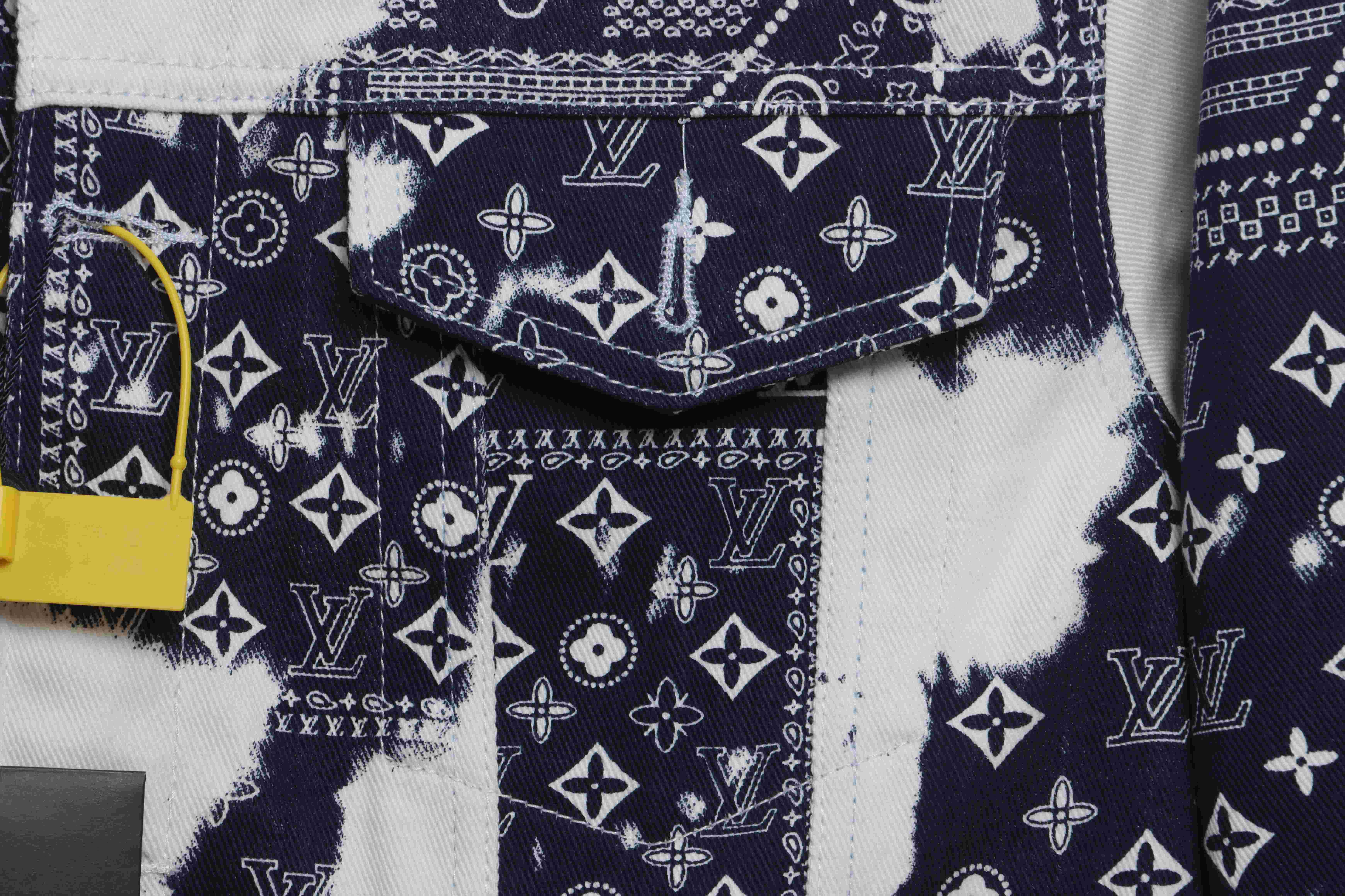 Louis Vuitton Tie-Dye Paisley Denim Jacket