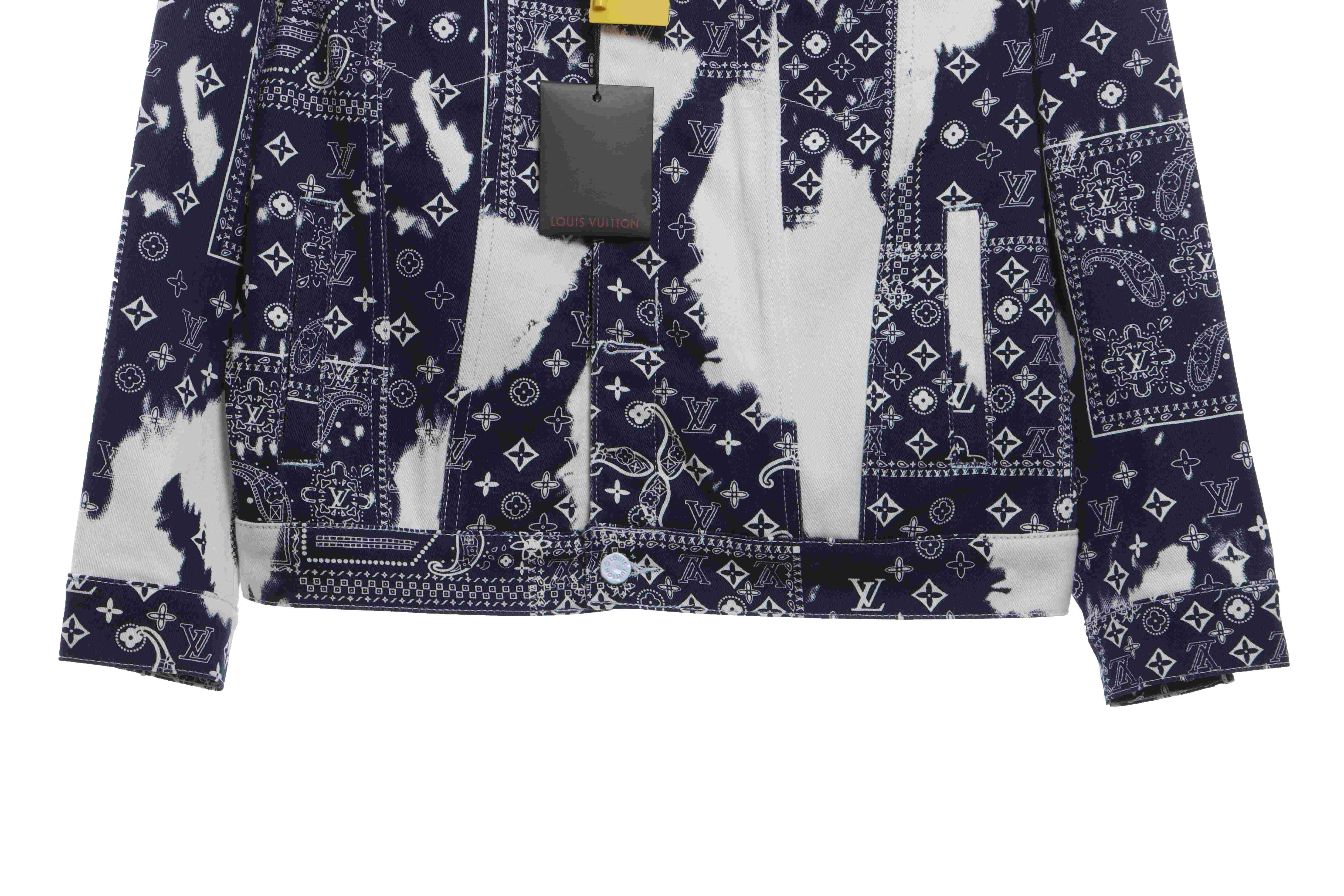 Louis Vuitton Tie-Dye Paisley Denim Jacket