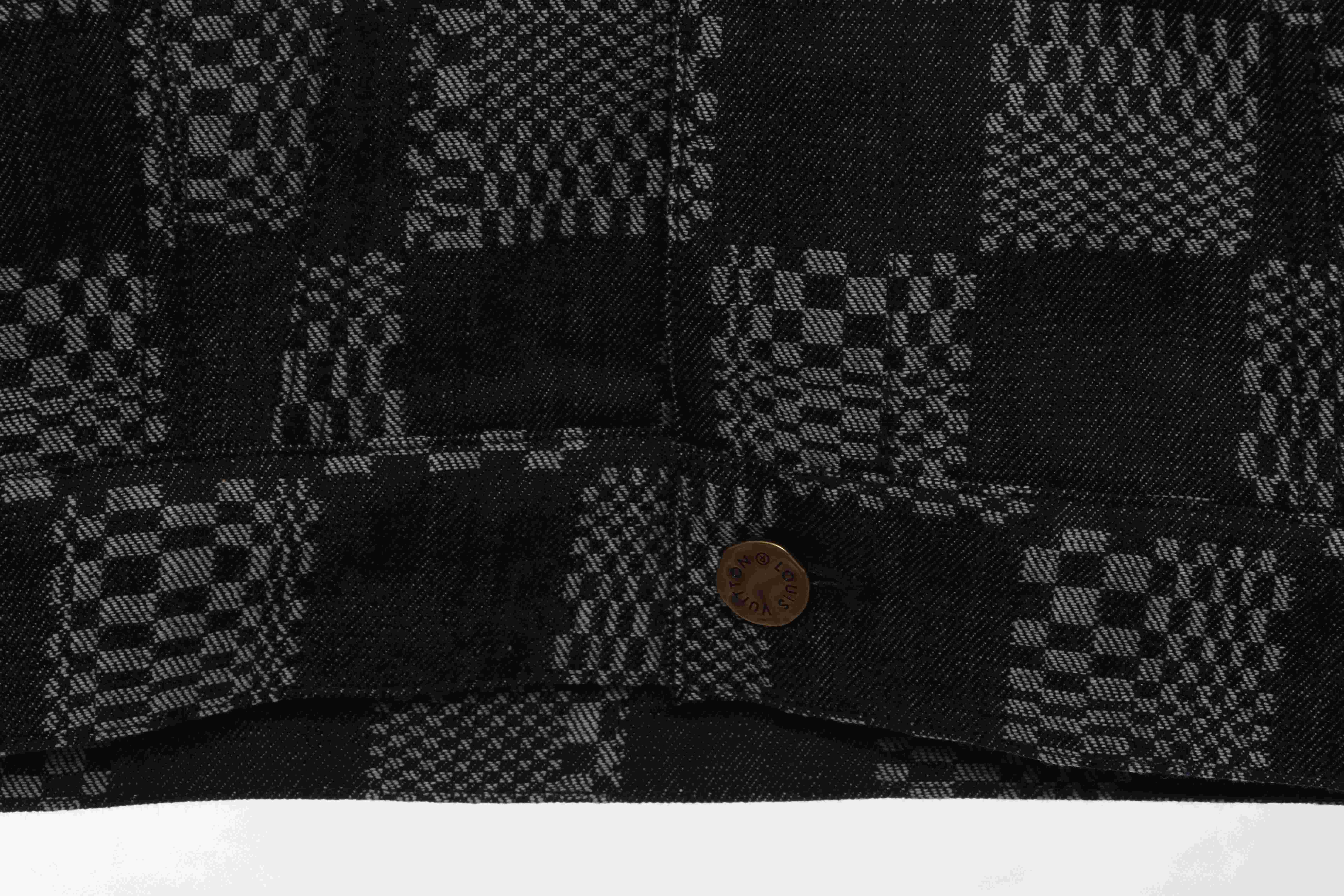 Louis Vuitton Twisted Checkerboard Denim Jacket