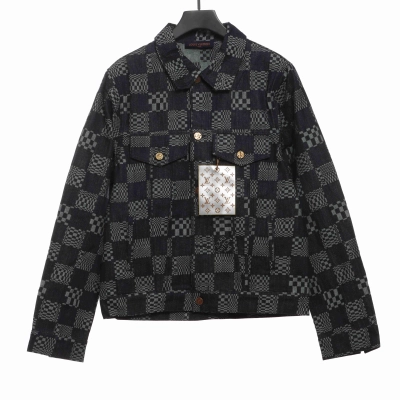 Louis Vuitton Twisted Checkerboard Denim Jacket 01
