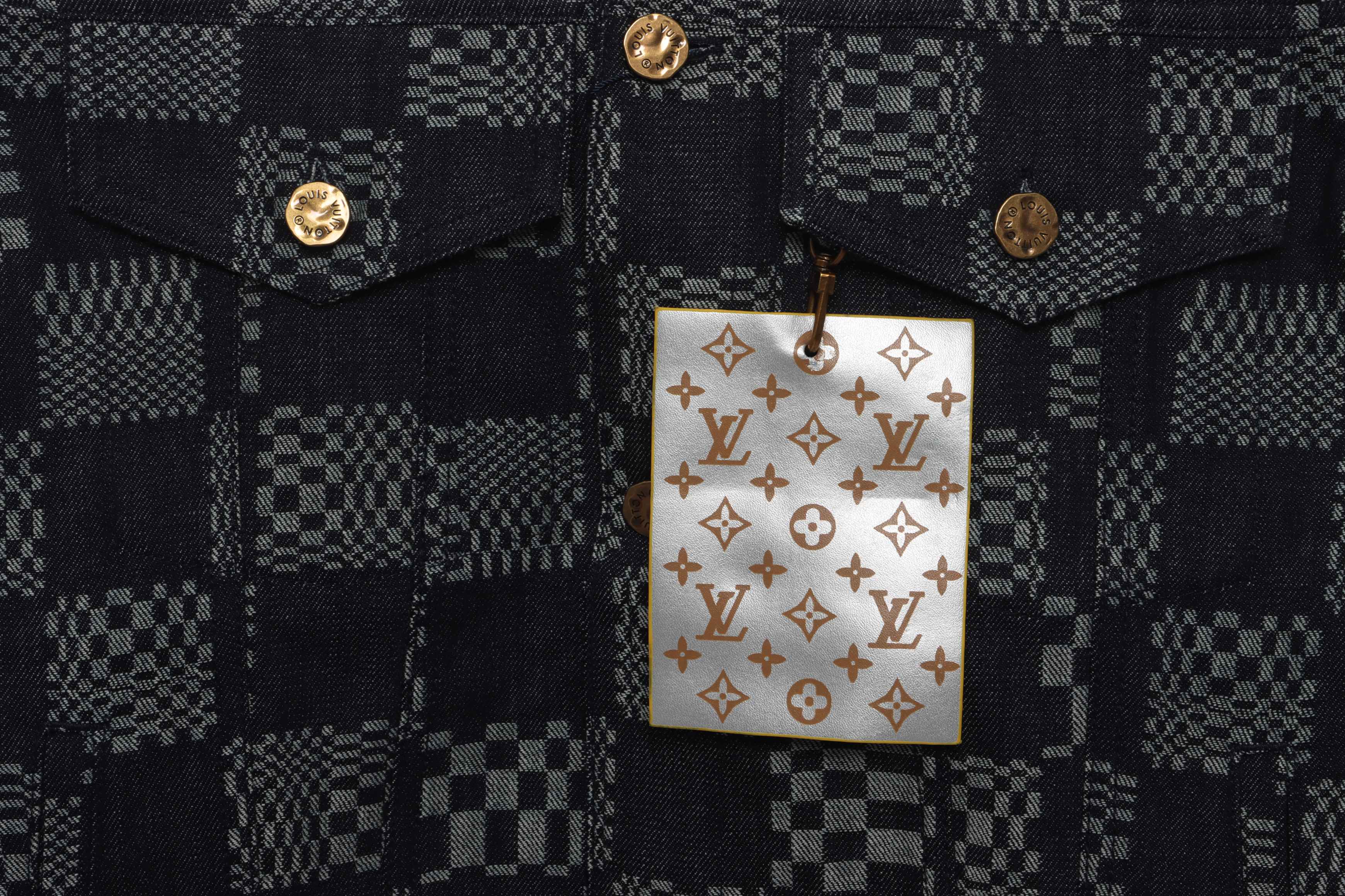 Louis Vuitton Twisted Checkerboard Denim Jacket