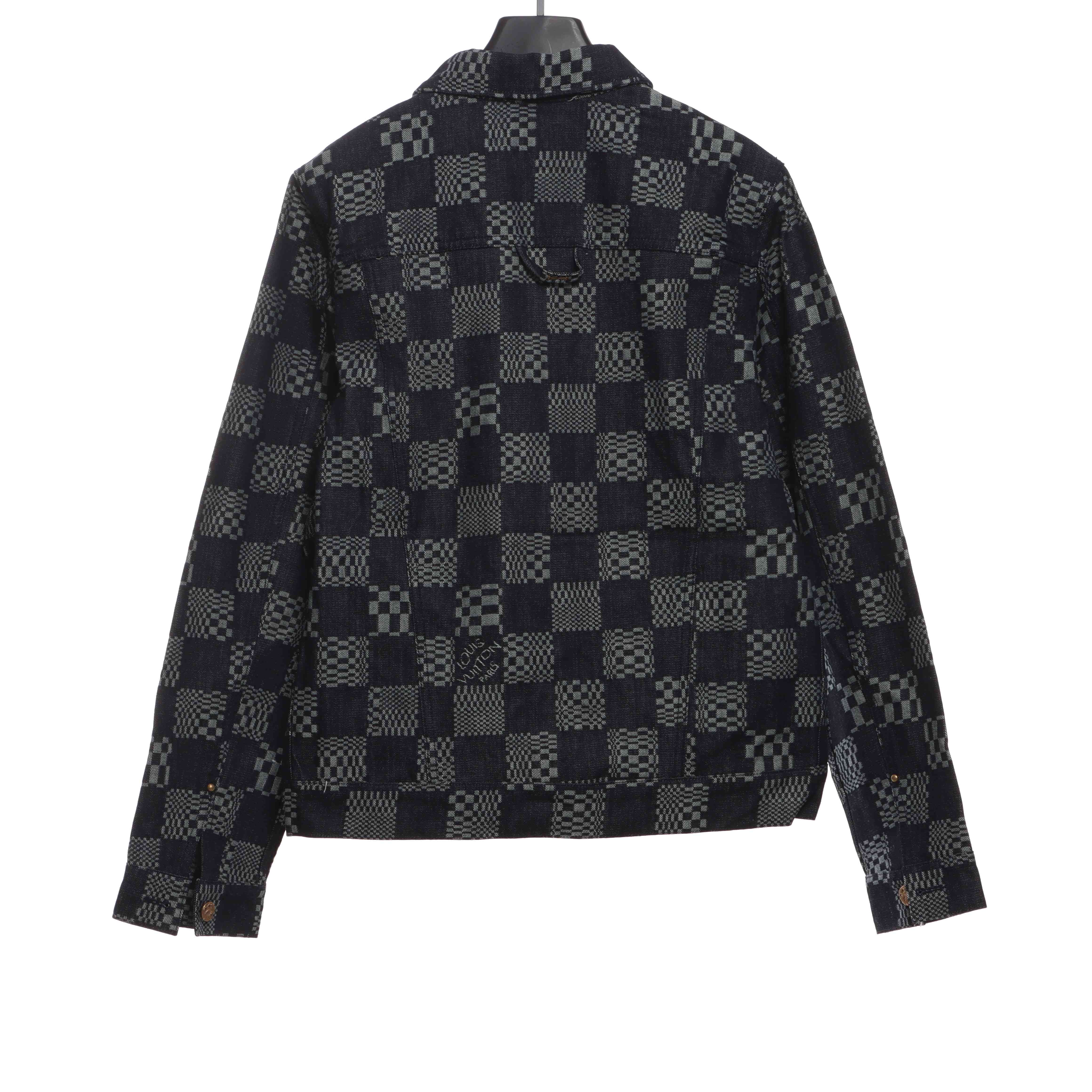 Louis Vuitton Twisted Checkerboard Denim Jacket