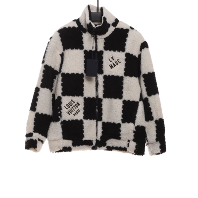 Louis Vuitton x NIGO Checkerboard Cashmere Jacket Black 01