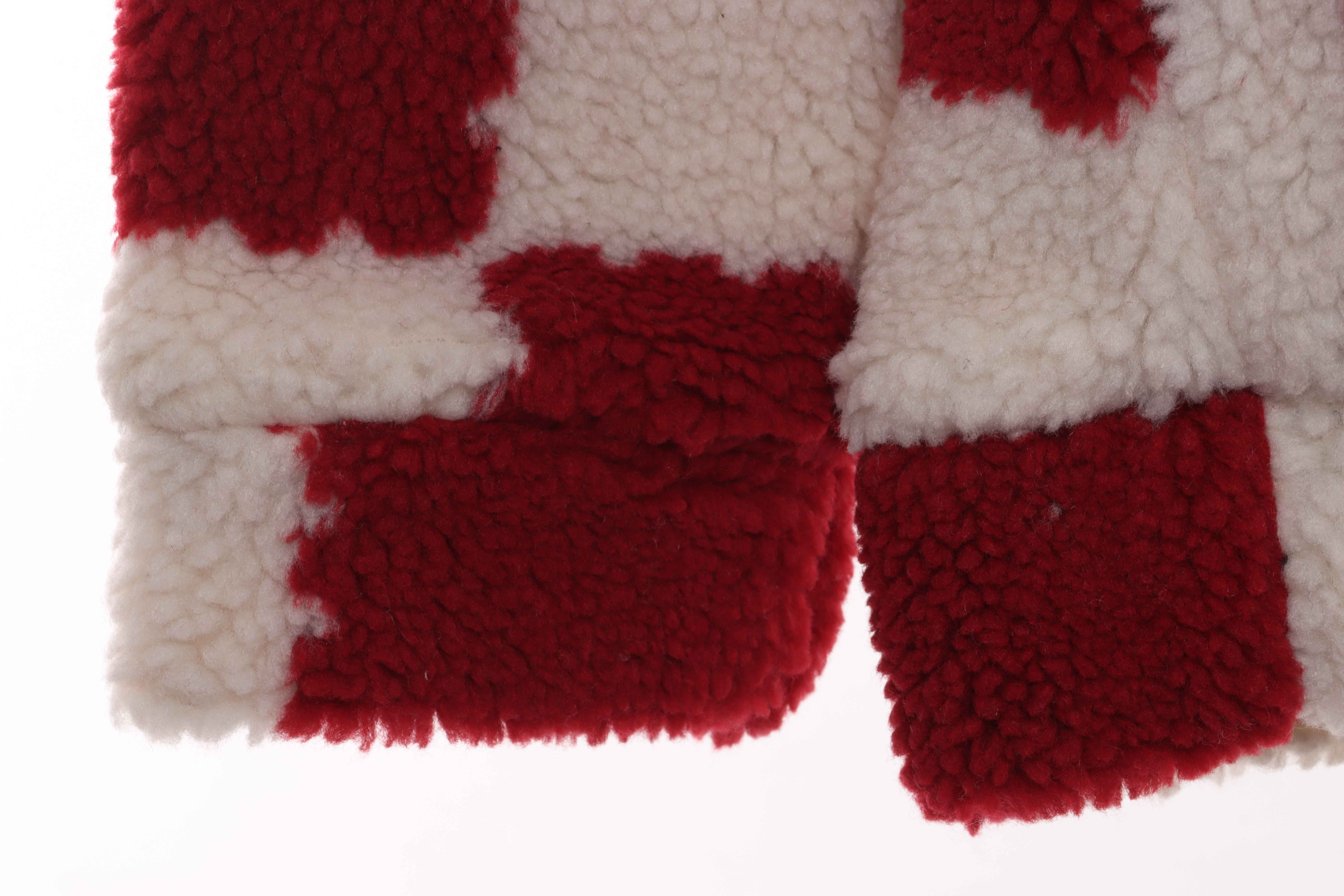 Louis Vuitton x NIGO Checkerboard Cashmere Jacket Red