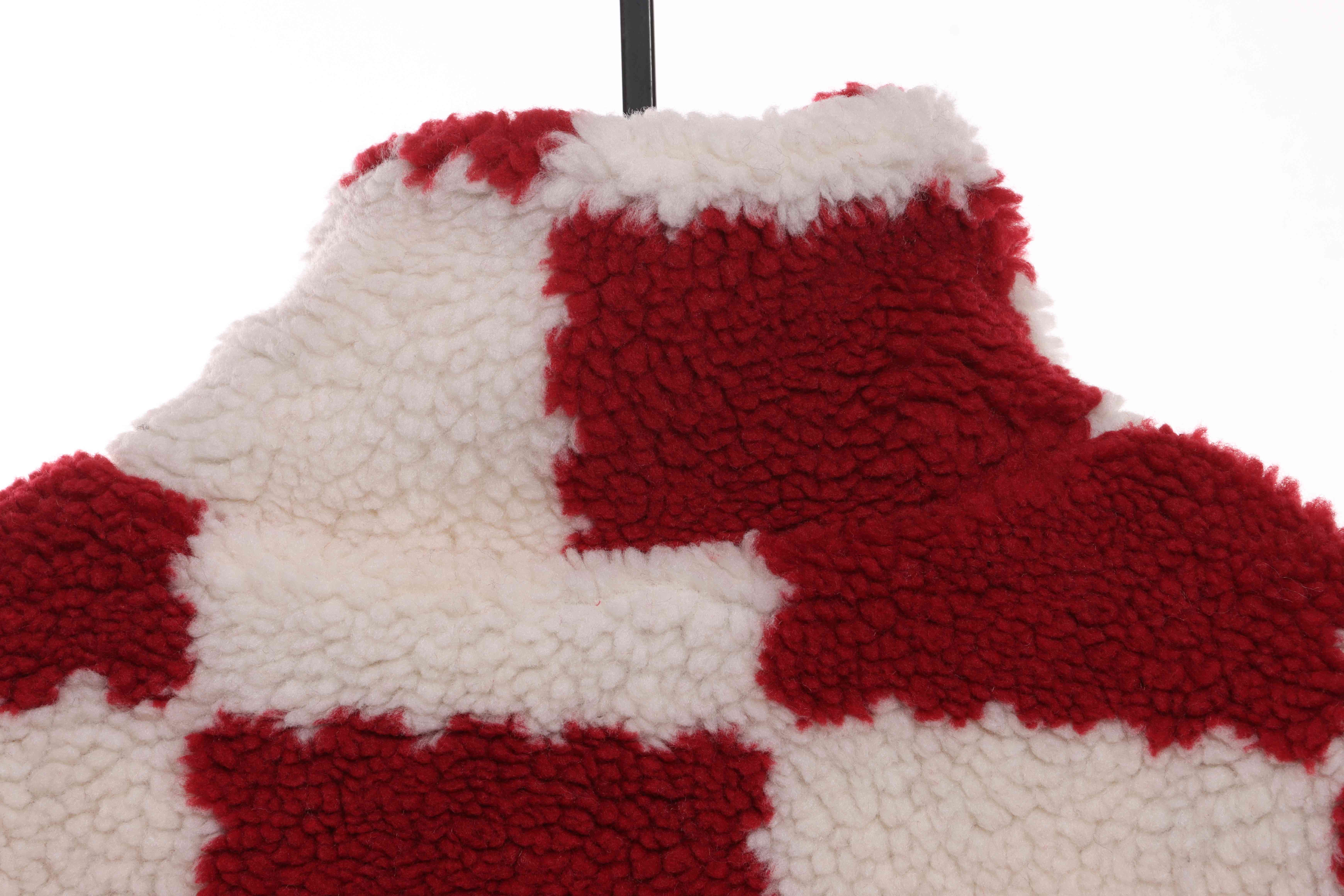 Louis Vuitton x NIGO Checkerboard Cashmere Jacket Red