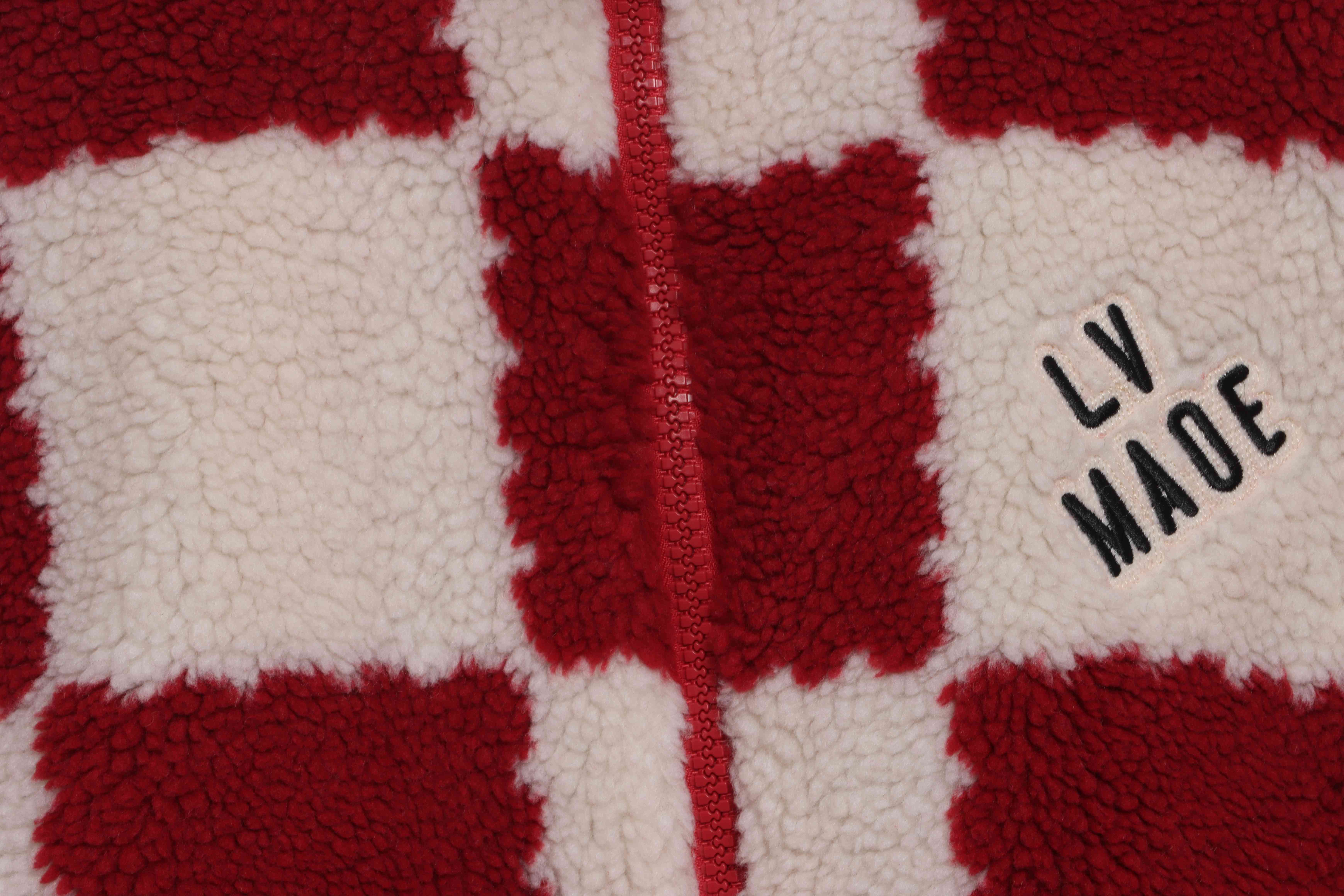 Louis Vuitton x NIGO Checkerboard Cashmere Jacket Red