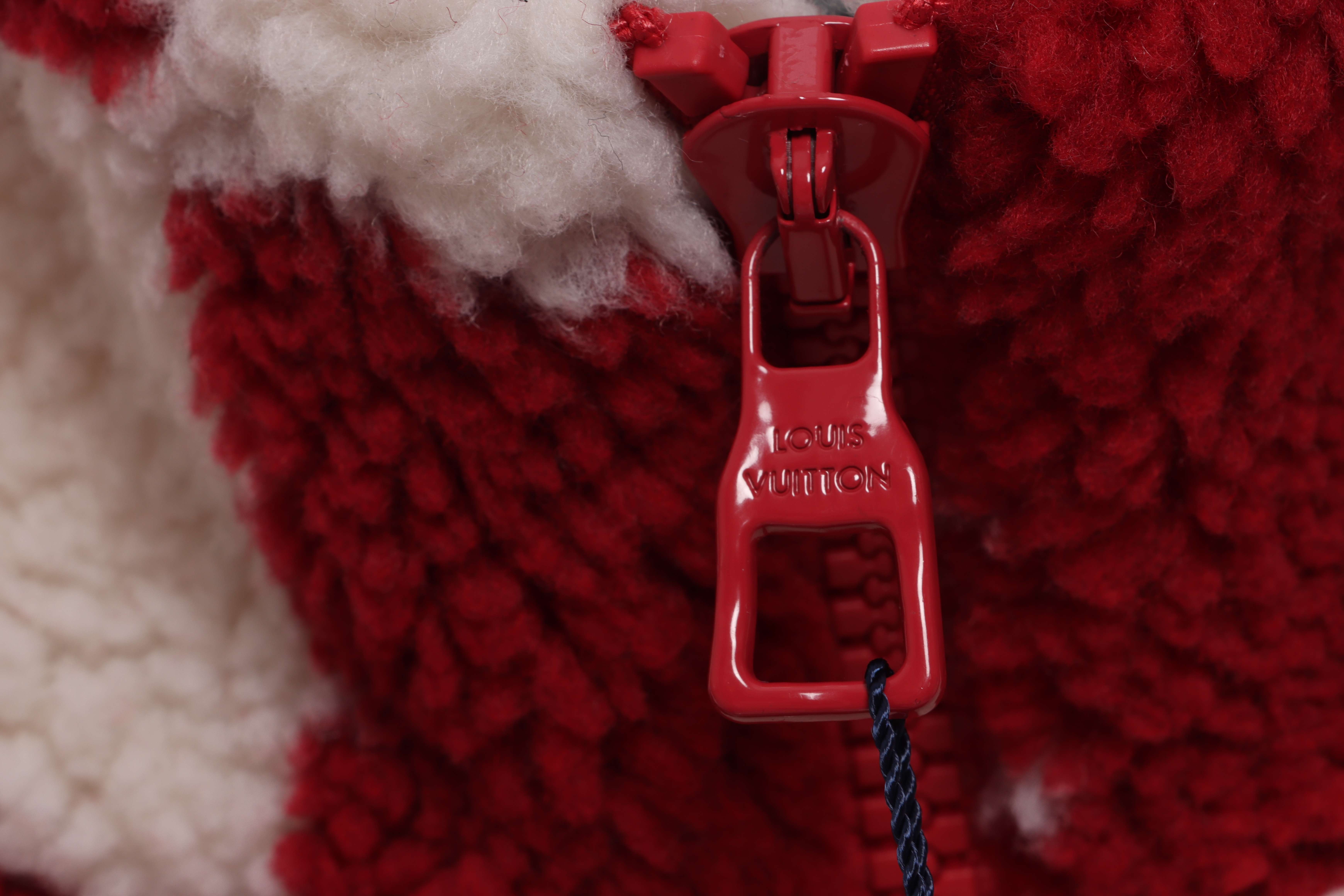 Louis Vuitton x NIGO Checkerboard Cashmere Jacket Red