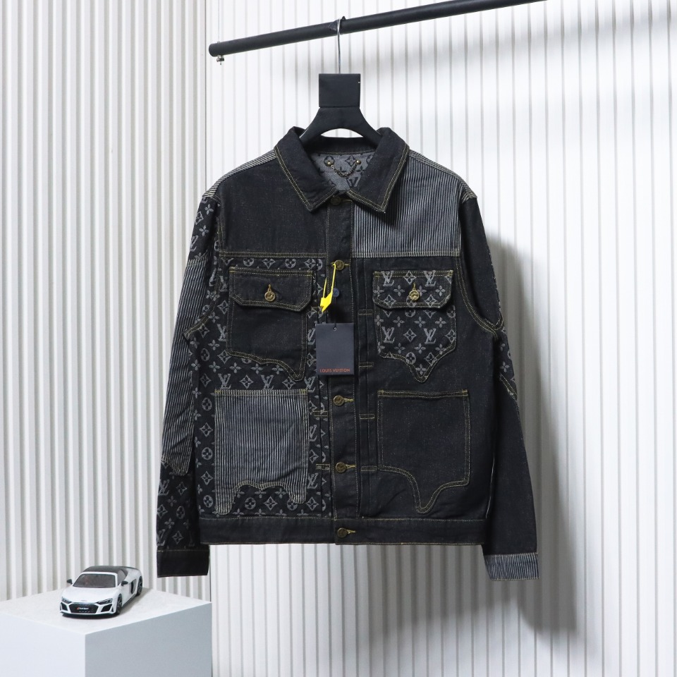 Louis Vuitton x NIGO Patchwork Contrast Denim Jacket