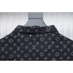 Louis Vuitton x Supreme All Over Print Denim Jacket Black
