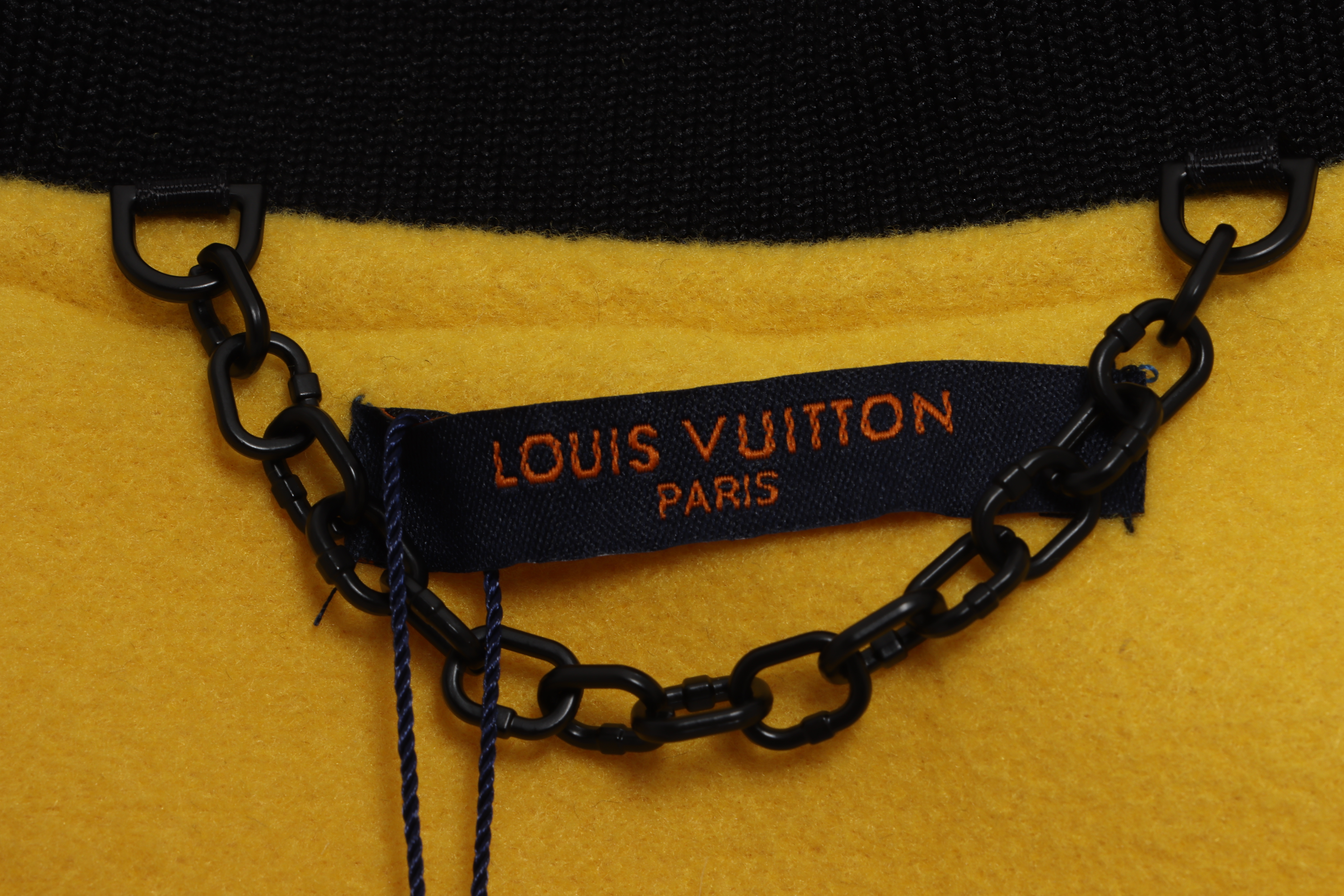 Louis Vuitton Yellow And Black Panther Wool Jacket