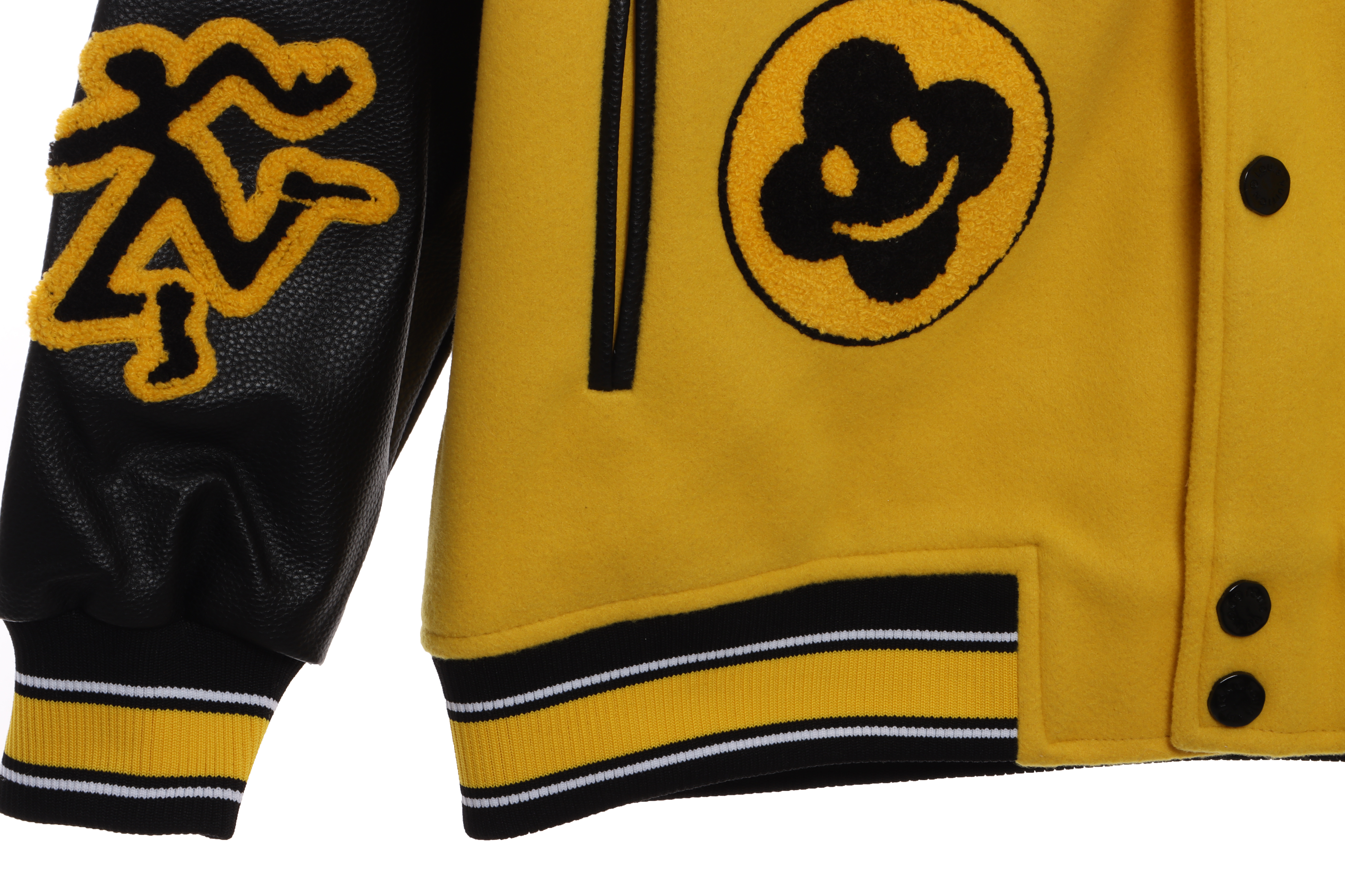 Louis Vuitton Yellow And Black Panther Wool Jacket