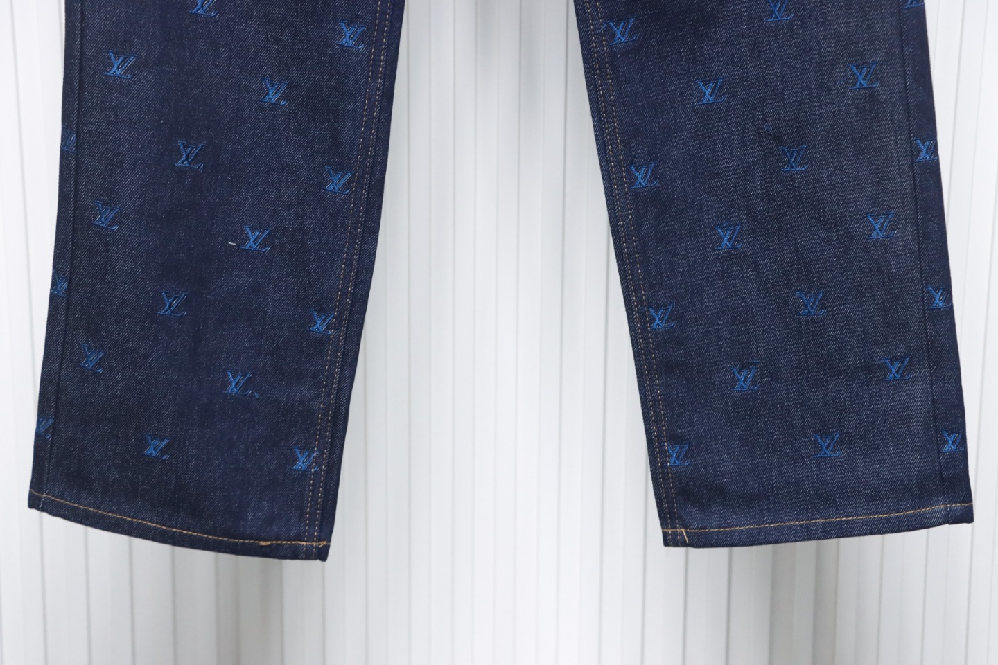 Louis Vuitton 24 Styles Of Logo Embroidered Denim Trousers