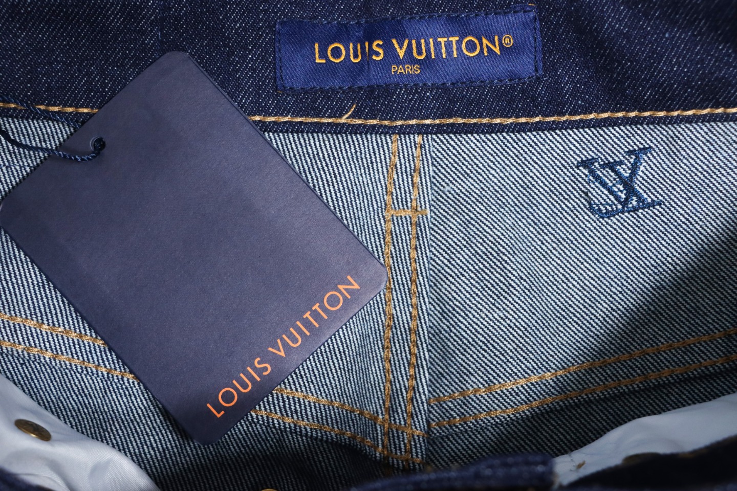 Louis Vuitton 24 Styles Of Logo Embroidered Denim Trousers