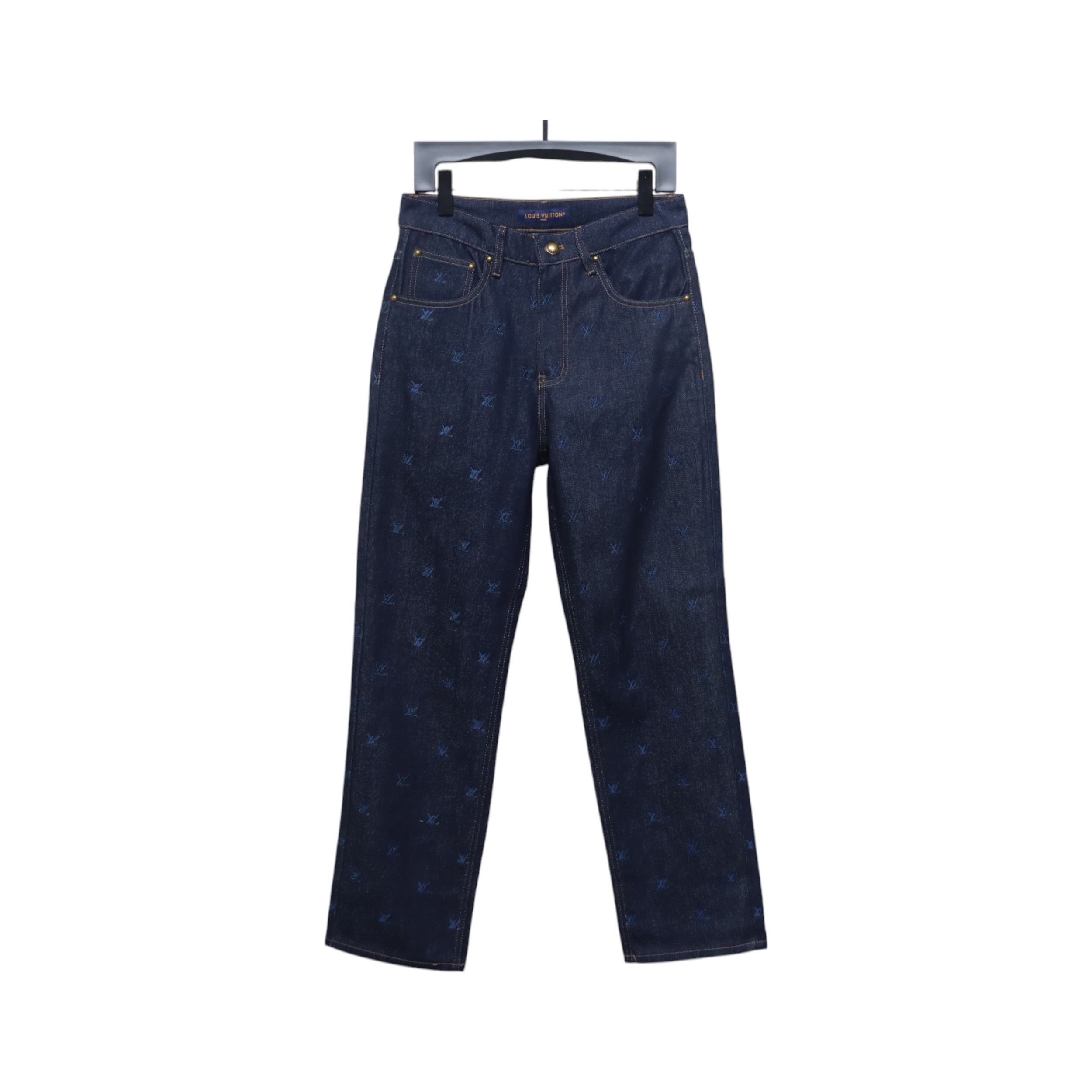 Louis Vuitton 24 Styles Of Logo Embroidered Denim Trousers