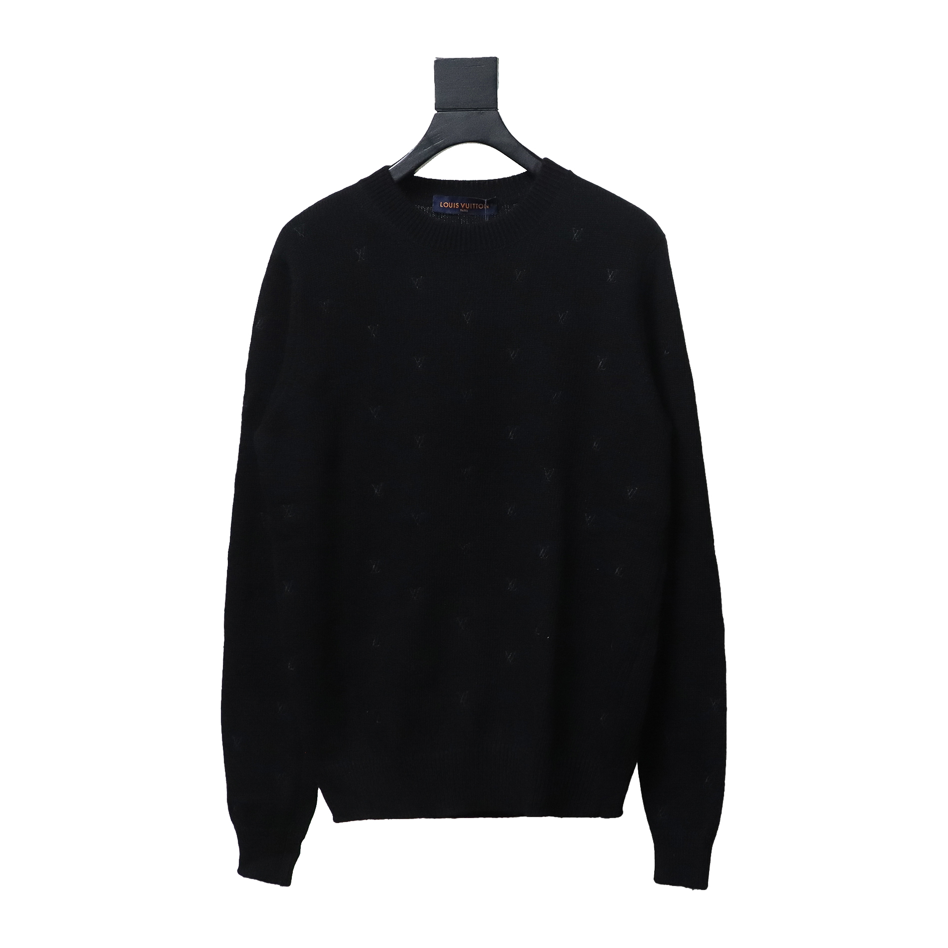 Louis Vuitton 24FW All Over Embroidered Sweater Black