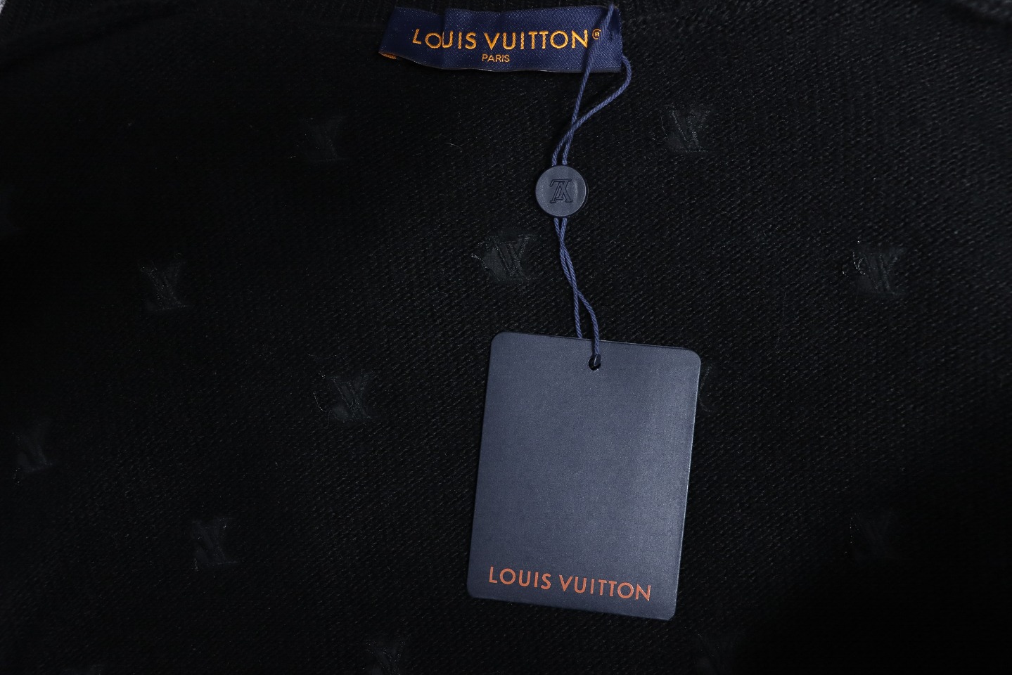 Louis Vuitton 24FW All Over Embroidered Sweater Black