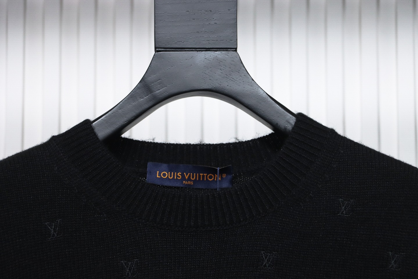 Louis Vuitton 24FW All Over Embroidered Sweater Black